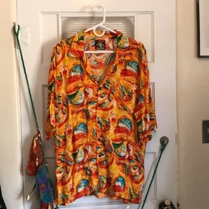 Hawaiian style button up
